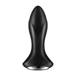 Wibrujący korek analny Vibrator Rotation Plug 1 Connect App Black - 5