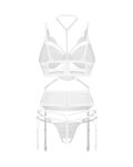Komplet 3-częściowy Premisis White S/M Obsessive Premium - 7