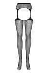 S207 Garter Stockings Czarne Xl/Xxl Obsessive - 5