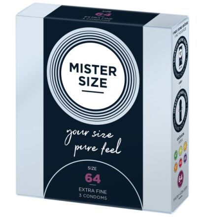 Condoms 64 Mm 3 Pieces Mister.Size