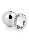 Korek Analny Gleaming Love Silver Plug Large Dreamtoys - 4