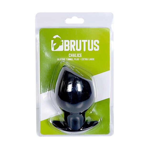Tunel analny Chalice Silicone Tunnel Plug Black XL Brutus