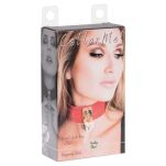 Obróżka Z Kłódką Heart Lock & Key Collar Burgundy/Gold Kinky Diva - 6