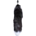 Korek Analny Lisi Ogon Black & White Fox Tail L Alive - 4