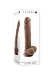 Dildo 25 Cm Flexskin Poseable True Feel Dark Gender X - 6