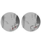 Prestige Electraloops 2 X Regulowany Cockring (Srebrny) ElectraStim - 3
