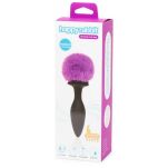 Wibrująca Zatyczka Z Ogonkiem I Kryształkiem Vibrating Butt Plug Black Medium Happy Rabbit - 5