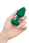 Korek analny Vibrating Jewel Plug M/L Emerald Green b-Vibe - 4