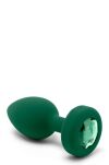 Korek analny Vibrating Jewel Plug M/L Emerald Green b-Vibe - 5