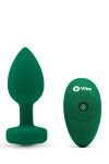 Korek analny Vibrating Jewel Plug M/L Emerald Green b-Vibe - 3