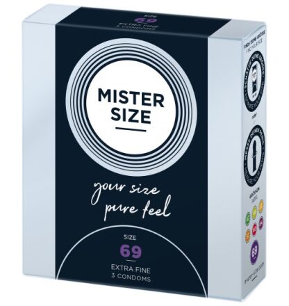 Condoms 69 Mm 3 Pieces Mister.Size