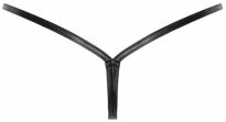 Stringi P012 Wild crocodile wetlook thong XL Noir Handmade - 6