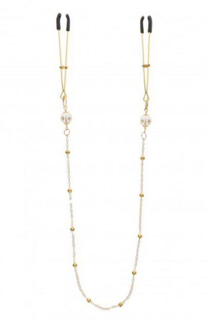 Zaciski Na Sutki Tweezers Pearl & Deluxe Chain Taboom