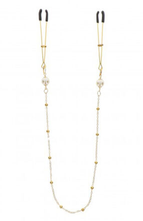 Zaciski Na Sutki Tweezers Pearl & Deluxe Chain Taboom