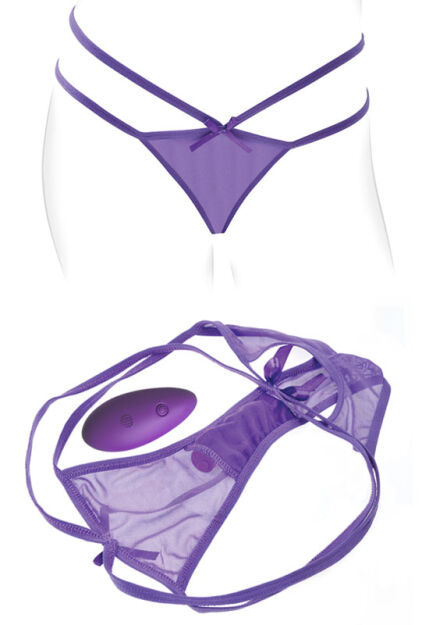 Bielizna z wibratorem Petite Panty Thrill-Her Purple Fantasy For Her