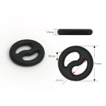 Pierścień erekcyjny Yin-Yang Cock And Ball Duo Ring Brutus - 6