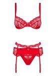 Heartina Komplet Czerwony L/Xl Obsessive - 5