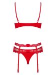 Heartina Komplet Czerwony L/Xl Obsessive - 6