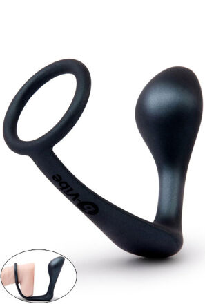 Korek analny z pierścieniem Ringer Cock Ring & Plug b-Vibe