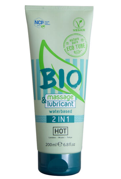 Lubrykant wodny Bio massage & lubricant waterbased 2in1 200ml Hot