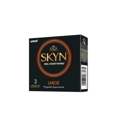 Skyn Large Prezerwatywy Nielateksowe 3 Szt. Unimil