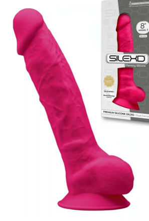 Silikonowe Dildo Model 1 20 Cm Fucsia Silexd