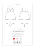 Babydoll Ze Stringami Luvae L/Xl Obsessive - 8