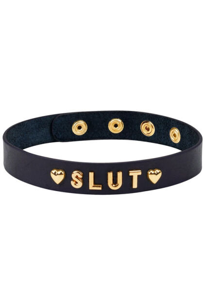 Gold Word Choker-Slut Liebe Seele