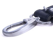 Krótka smycz Short Leather Bondage Leash Black Brutus - 2