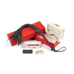 Pejcz Kinbaku Ukiyoe Red Rosy Leather Flogger Whip Liebe Seele - 6