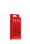 Teasing Wax Candles 4-Pack Red - Czerwony Zestaw Świec Do Bdsm Ouch! by Shots - 3