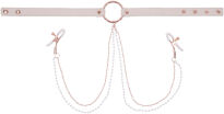 S&M Peaches ‘N Creame Collar With Nipple Clamps Sportsheets - 4