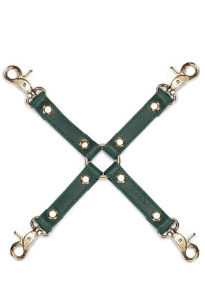 Uprząż Bondage Mossy Chic Leather Hogtie Liebe Seele