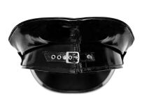 TDPam1001 Czarna czapka z PVC - 3