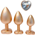 Zestaw Korków Gleaming Love Pearl Gold Plug Set Dreamtoys - 3