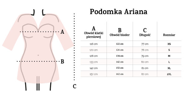 ariana-peniuar-wymiary