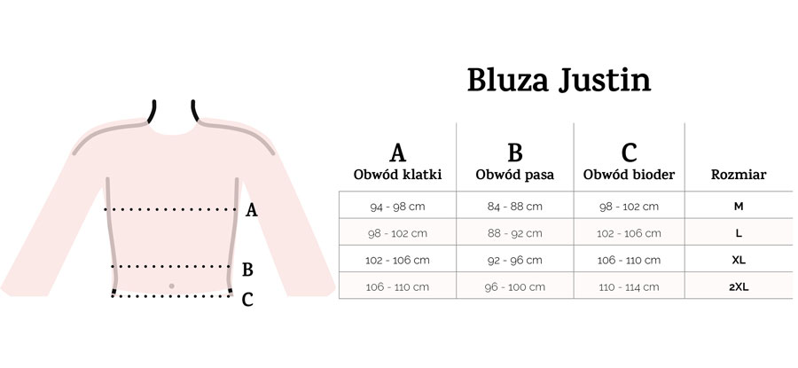 tabela rozmiarów dresu męskiego