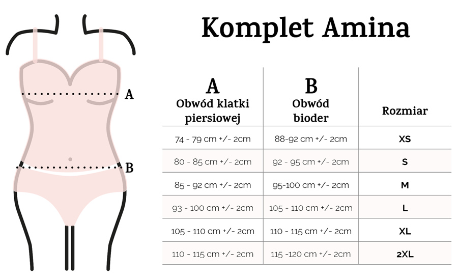 komplet bielizny nocne Amina