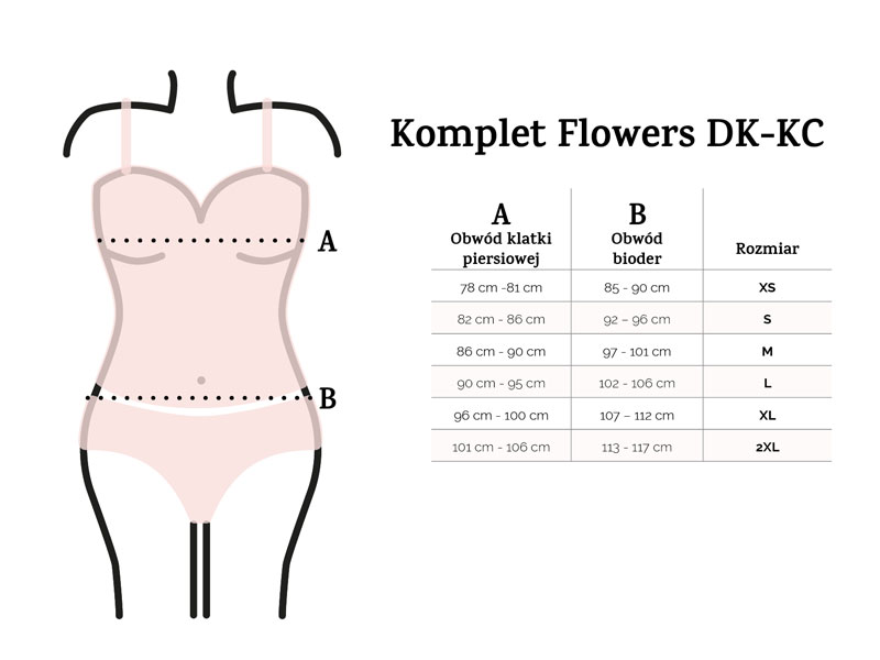 komplet satynowy