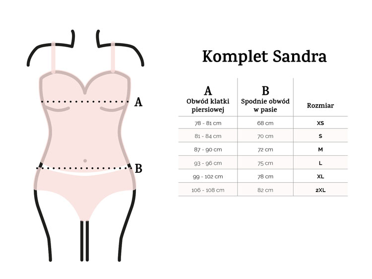 sandra piżama damska