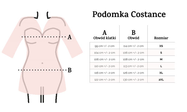 prześwitujący peniuar Costance