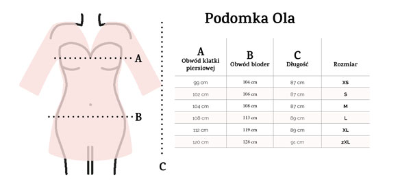 satynowy szlafrok Ola