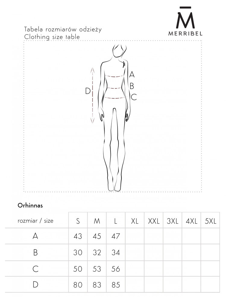 Orhinnas sukienka wymiary