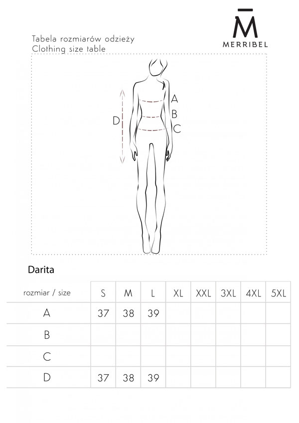bluzka damska darita - wymiary