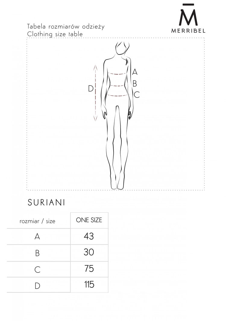 tabela rozmiarów sukienki suriami